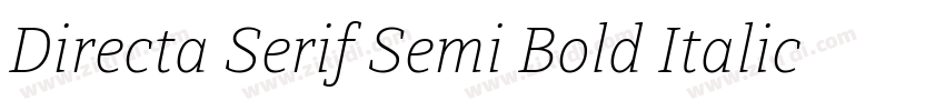 Directa Serif Semi Bold Italic字体转换